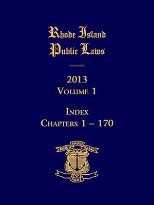 cover image of Rhode Island Public Laws